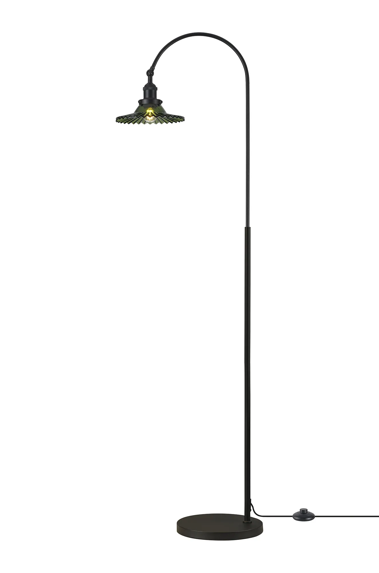 Walter-Satin Black Floor Lamps Deco Shaded Floor Lamps